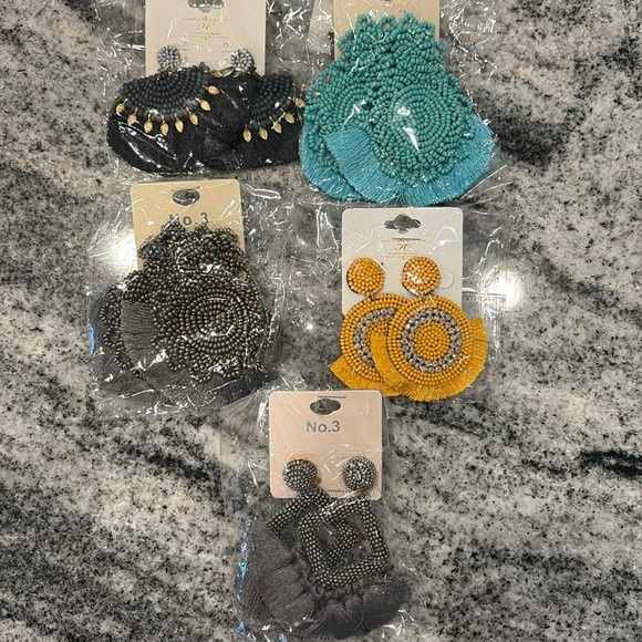 Boho Earrings Lot of 5 pair - Picture 1 of 7